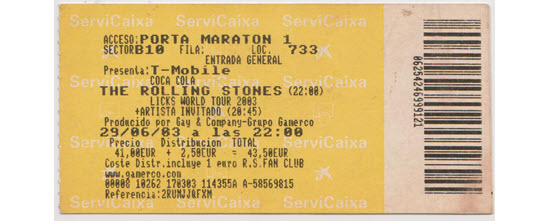 The Rolling Stones 29/06/2003